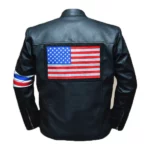 Peter Fonda US Flag Easy Rider Leather Jacket