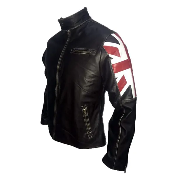 UK flag biker jacket