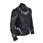 Avengers black panther leather jacket