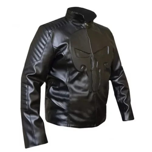 Punisher leather jacket