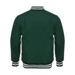 Wool green varsity jacket