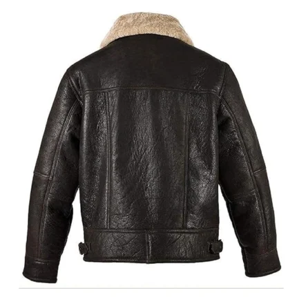 Aviator Dark Brown Leather Jacket