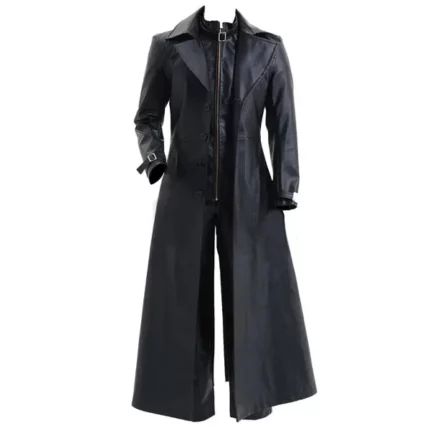 Resident Evil 5 Albert Wesker Leather Cosplay Coat Costume