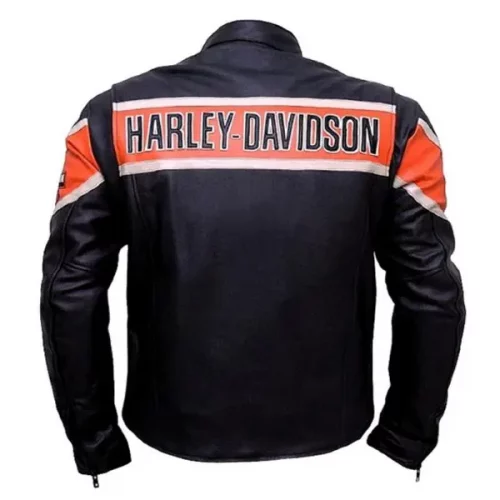 Harley Davidson Biker Genuine Leather Jacket Victoria Lane Style Motorcycle Top