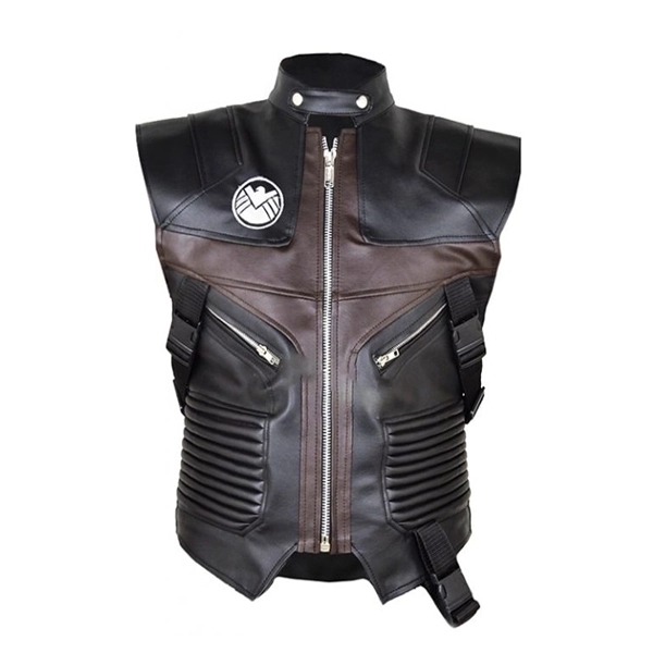 Hawkeye The Avengers Jeremy Renner Leather Vest