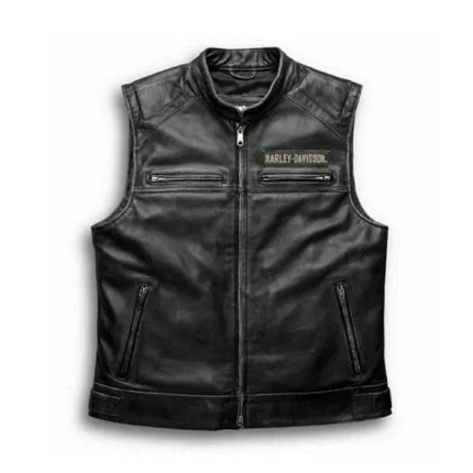 Mens Harley Davidson Leather Vest