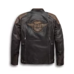 harley triple vent leather jacket