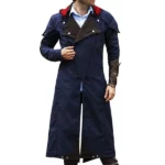 Assassin's Creed Unity Arno Dorian Denim Cloak Cosplay Costume With Hoodie