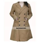 Jennifer Lawrence Wool Trench Coat