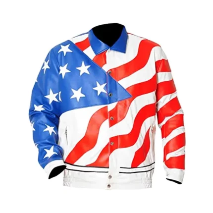 Vanilla Ice American Flag Leather Jacket