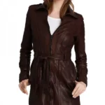 Kate Beckett Castle Stana Katic Leather Coat