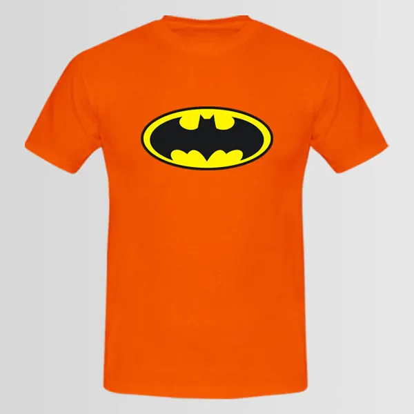 Orange Batman Logo Tshirt