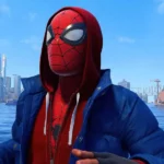 Spider-man PS4 Miles Morales Puffer Jacket with Hood