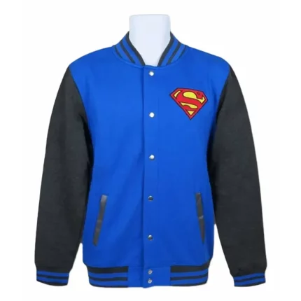 Superman Blue Varsity Jacket