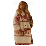 Kelly Reilly Yellowstone S05 Pink Printed Coat