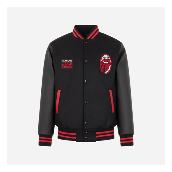 Ac Milan X Rolling Stones Varsity Jacket