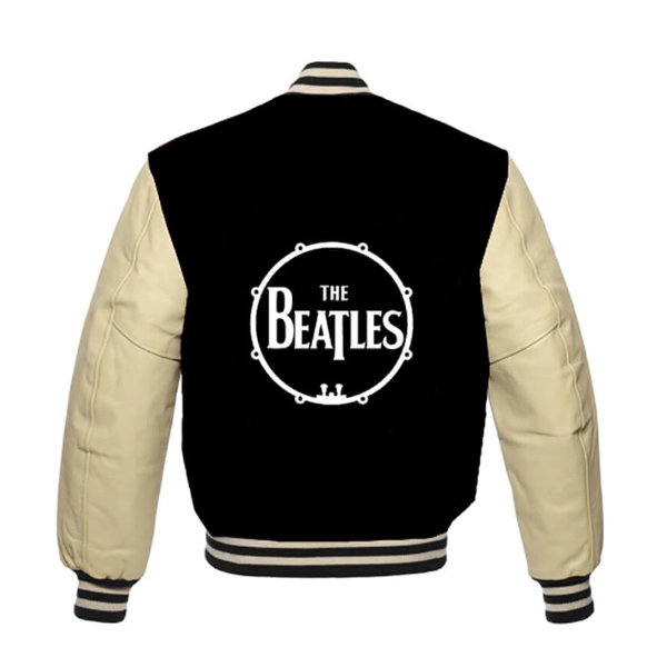 The Beatles black and cream Varsity Jacket