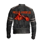 Mens Hells Angels Black Leather Jacket