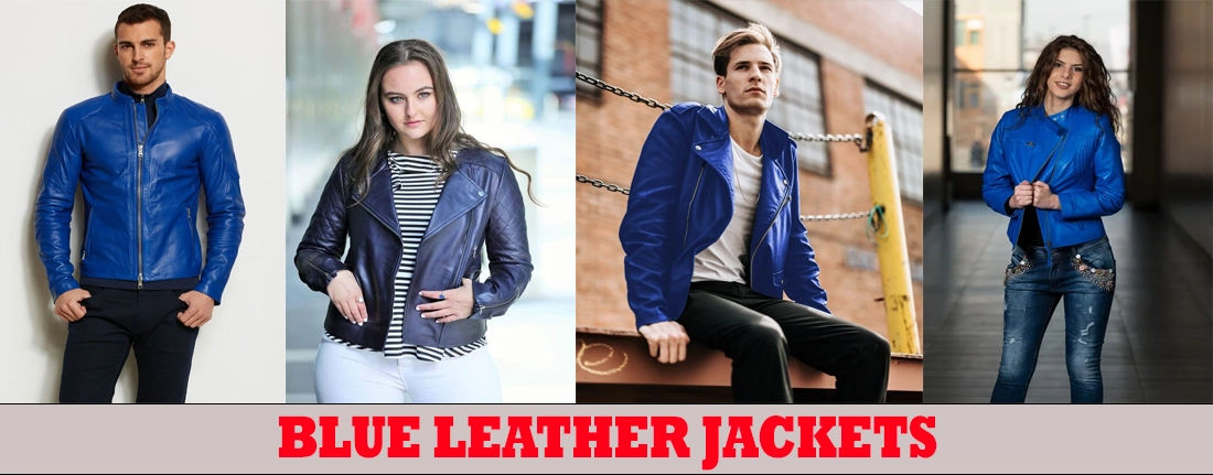Blue Leather Jackets