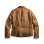 mens vintage brown leather jacket