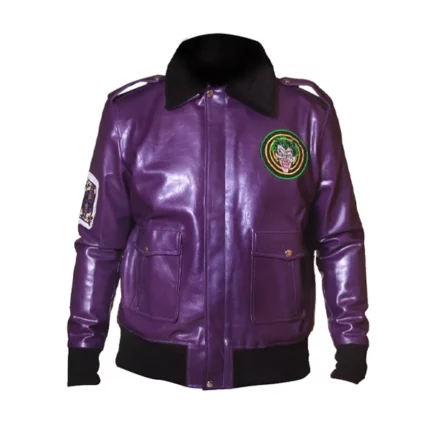 Batman Joker Goon Purple Bomber Jacket