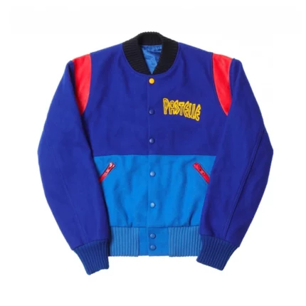 Kanye West Pastelle Blue Varsity Jacket