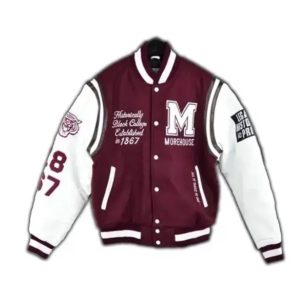 Morehouse Maroon Varsity Jacket - Jacketstown