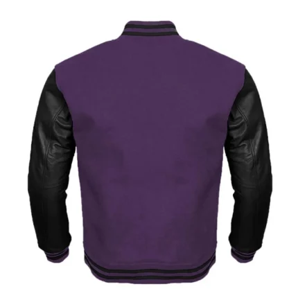 Black And Purple varsity Jacket
