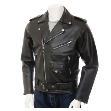 Kanye West Biker Black Leather Jacket