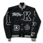 Kingsplay University Black Varsity Jacket