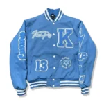 Kingsplay University Blue Varsity Jacket