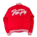 Kingsplay University Red Varsity Jacket