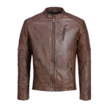 Caleb Nichols Westworld S04 Brown Leather Jacket