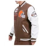 Cleveland Browns Mash Up Wool Varsity Jacket