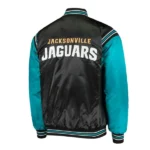 Jacksonville Jaguars Black and Blue Satin Jacket