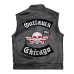 Men's Outlaw Chicago MC Leather Vest