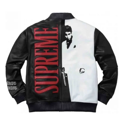 Scarface Tony Montana Black Leather Jacket