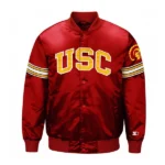 USC Trojans Red Satin Jacket