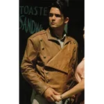 Billy Campbell the rocketeer brown leather jacket