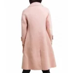 Emma Roberts About Fate Pink Wool Coat