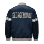 Georgetown Hoyas Draft Pick Navy Blue Satin Jacket