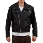 James Crockett Miami Vice Black Leather Jacket