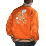 Miami Hurricanes Orange Bomber Jacket