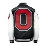 Ohio State Buckeyes Black and white Satin Jacket
