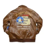 Tuskegee Airmen Brown Leather Jacket