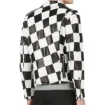 checkered leather jacket