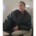 Kim Kardashian The Kardashians Black Bomber Leather Jacket