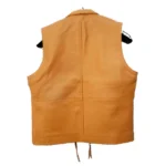 Lorne Greene Bonanza Brown Leather Vest