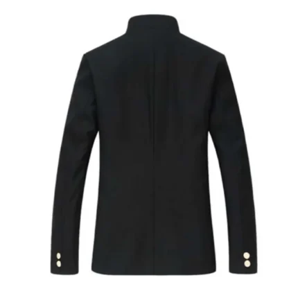 Men's Gakuran Slim Fit Black Blazer