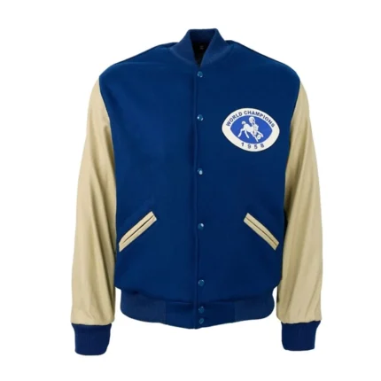 1958 Baltimore Colts Royal Blue Varsity Jacket